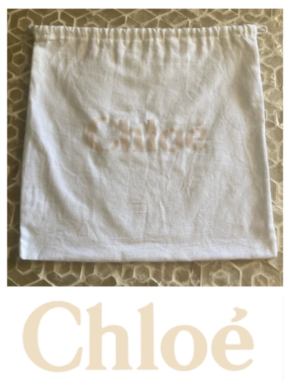 AUTHENTIC Chloe dust bag (15” x 14.75”)